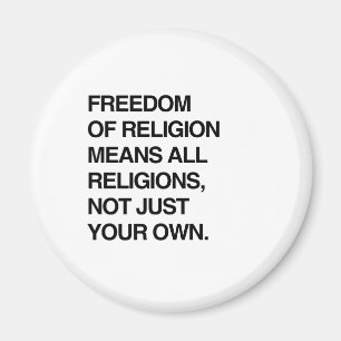 RELIGIONSFRIHET ELAK ALLA RELIGIONER MAGNET