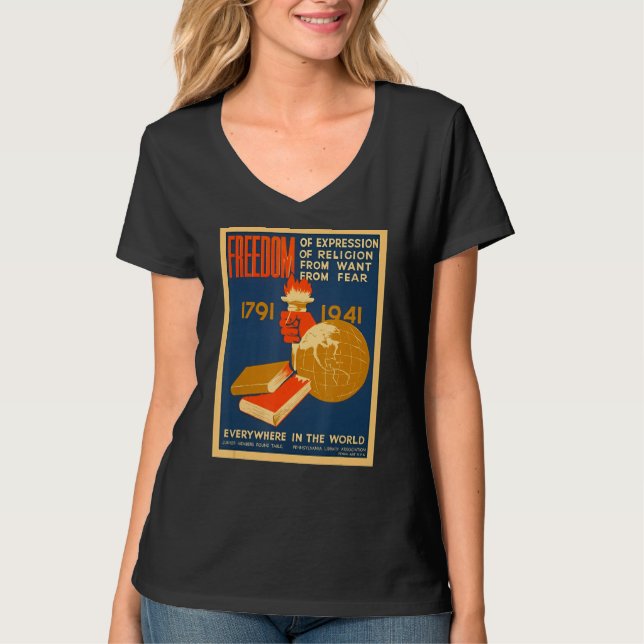 Religionsfrihet från att söka sig från f t shirt (Framsida)