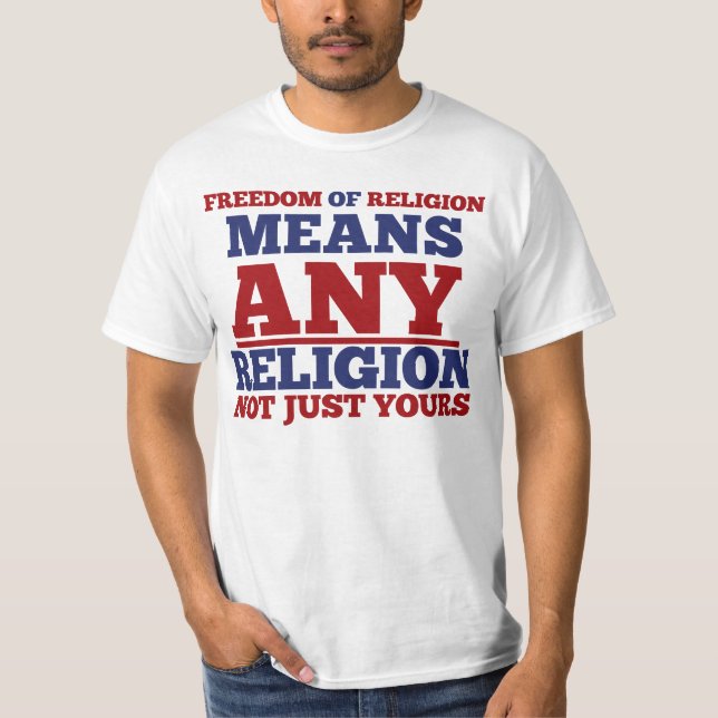 Religionsfrihet T-shirt (Framsida)