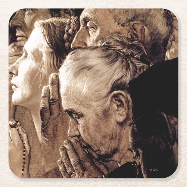 Religionsfrihet Underlägg Papper Kvadrat (Framsidan)