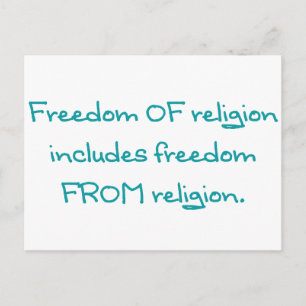 Religionsfrihet Vykort