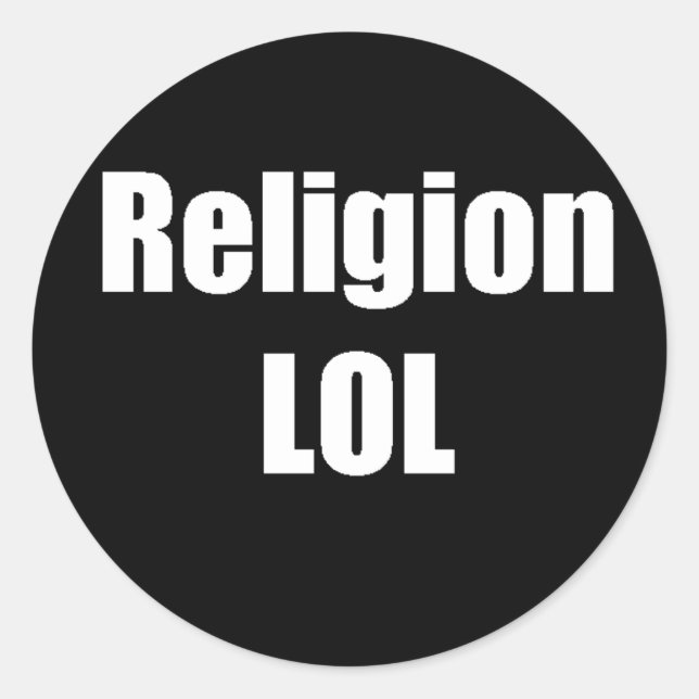 Religionsskyltar Runt Klistermärke (Framsida)