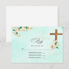 Religiös akvarellblomma OSA kort