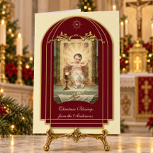 Religiös Bebis Jesus Skrift Jul Vintage