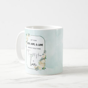 Religiös bröllopsjubileum Tro Hopp Kärlek Kaffemugg