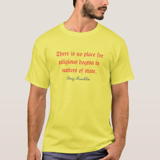 Religiös dogm t-shirt