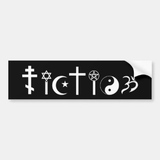 Religiös fiktion - ateistbildekal bildekal