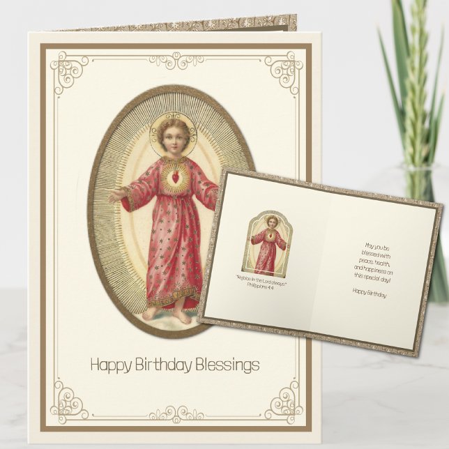 Religiös födelsedag Heliga hjärtas dag Kort (Skapare uppladdad)