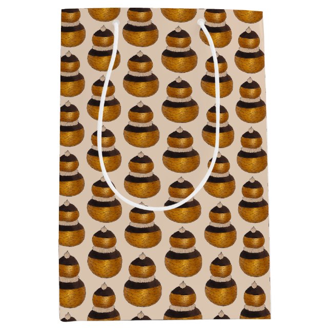 Religiös fransk chouxbakelse med krämfyllning efte (Framsidan)