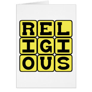 Religiös, from hängiven troende hälsningskort