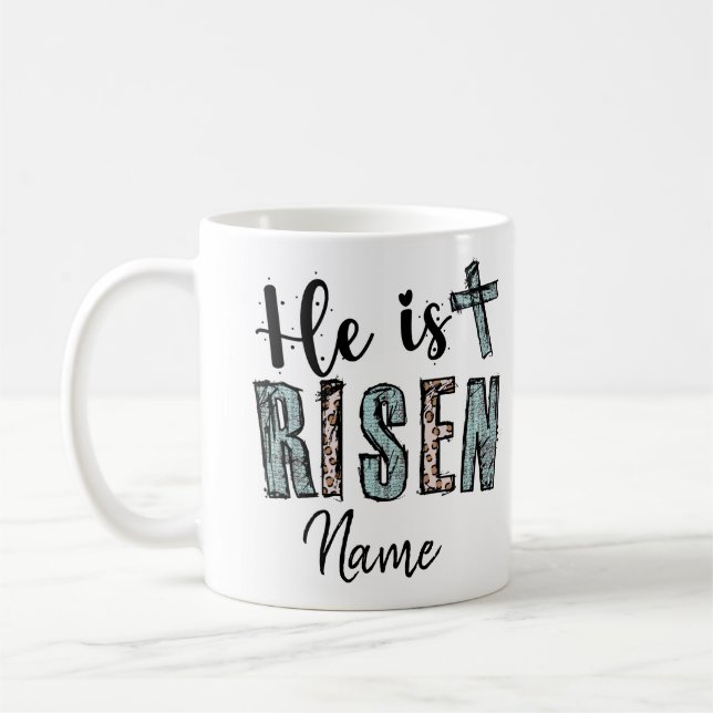 Religiös Han är Uppstånden Kaffe Mugg (Vänster)