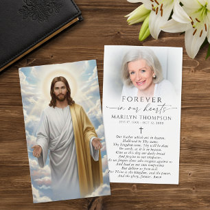 Religiös Herrens Bön Jesus Bön Kort