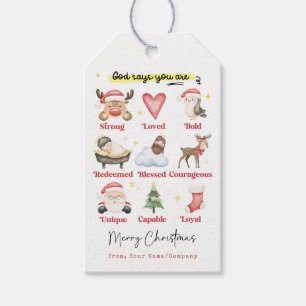 Religiös högtid Gud säger att du är jul Presentetikett