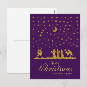 Religiös jul, Jesu födelse, Tre Konungar Helg Vykort