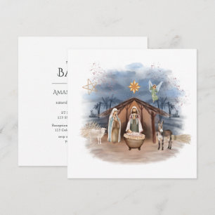 Religiös jul Nativiteten Födelse Jesus Kristus I Inbjudningar