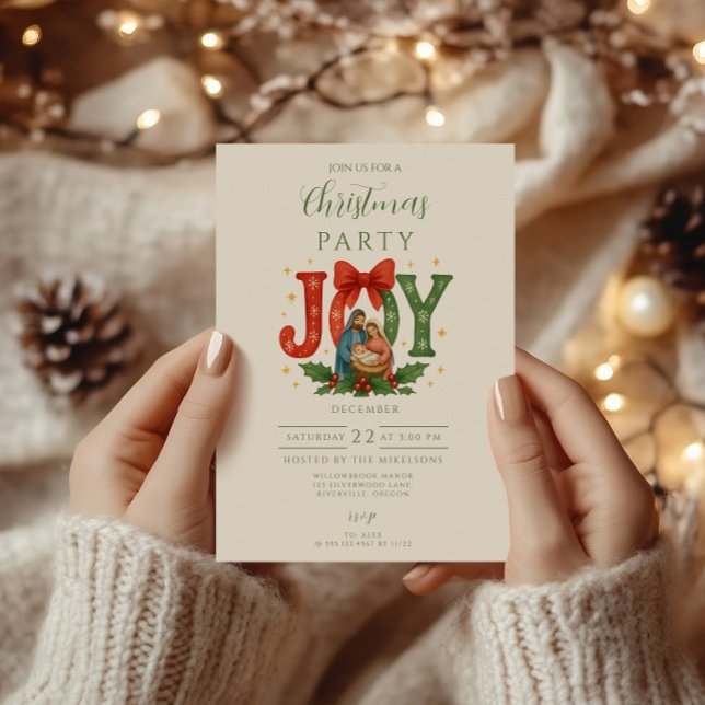 Religiös julkrubba inbjudningar (Skapare uppladdad)