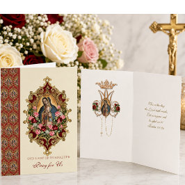 Religiös jungfru Maria Guadalupe spansk firande ko Kort