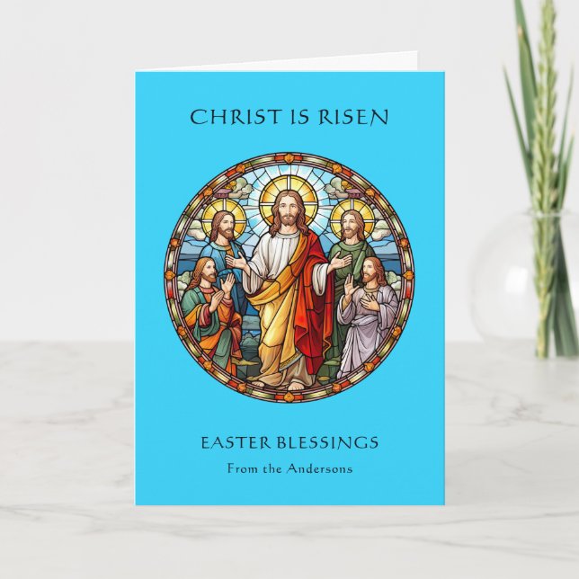 Religiös katolsk Jesus Uppståndelse Påsk  Helgkort (Framsida)