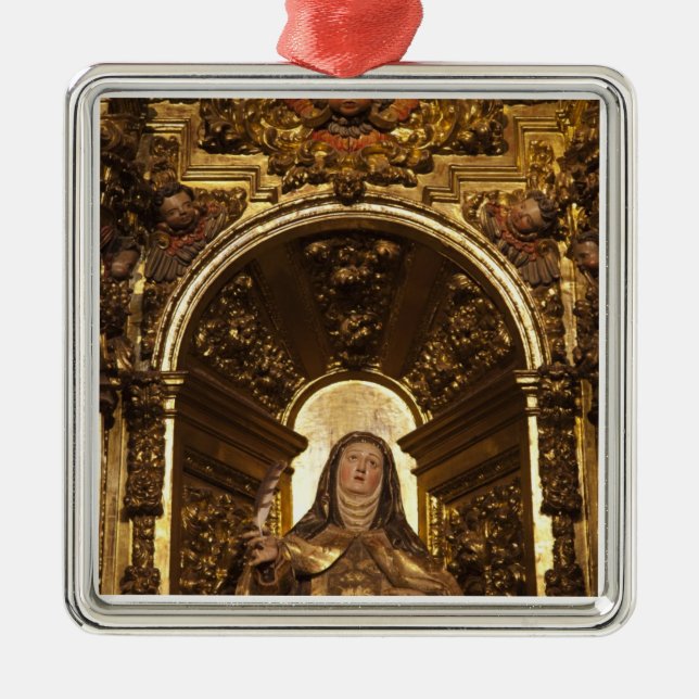 Religiös konst föreställande Santa Teresa Julgransprydnad Metall (Framsidan)