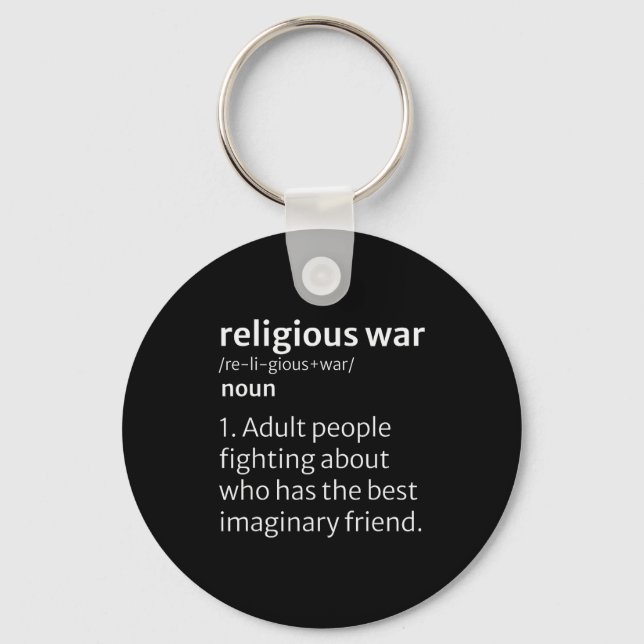 Religiös krigsdictionary Sarcasisk definition Roli Nyckelring (Framsida)