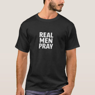 Religiös kristen katolsk Gud Bön Riktiga Män P T Shirt
