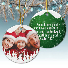 Religiös kristen skrift gudomlig passage ⛪️ 🎄 julgransprydnad keramik