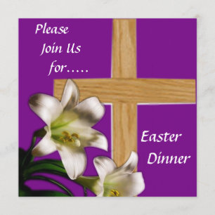 Religiös påskmiddaginbjudan inbjudningar