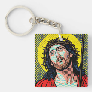 Religiös Pop Art Törnkrans Halvton Comic P