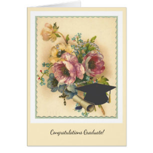 Religiös radbandstudentenavslutning hälsningskort