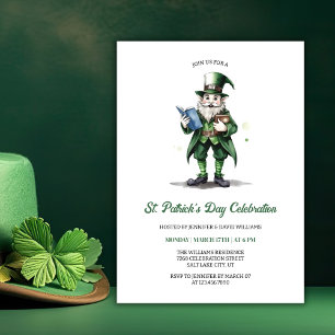 Religiös Tomte St Patricks Day-fest Inbjudningar