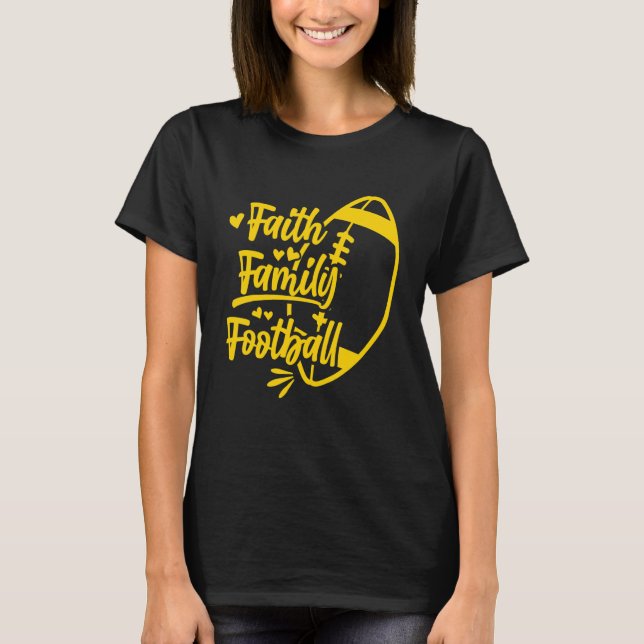 Religiös Tro Familj Fotboll 1 T Shirt (Framsida)