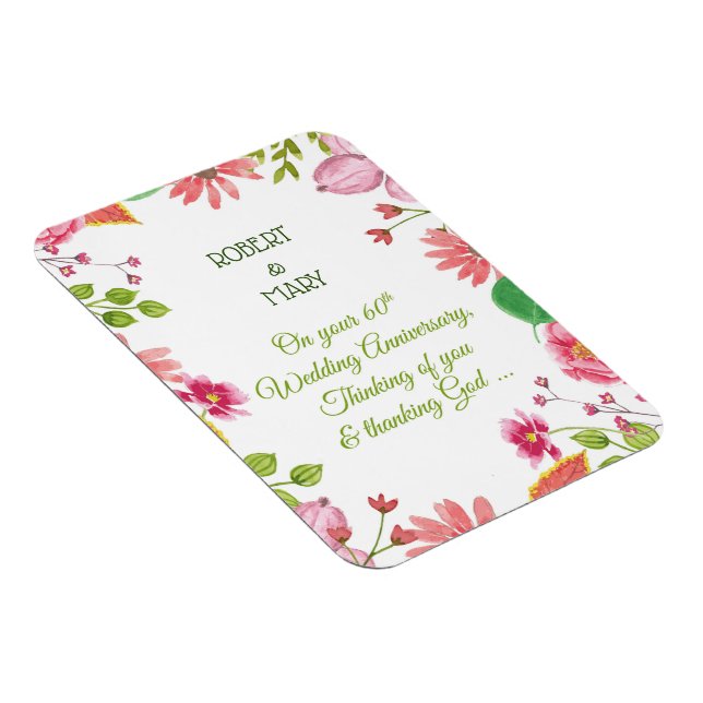 Religiösa 60:e årsdagen för Bröllop Magnet (Högersidan)