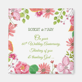 Religiösa 60:e årsdagen för Bröllop Magnet