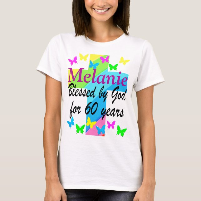 RELIGIÖSA 60:E BIRTHDAY PERSONLIG T SHIRT (Framsida)