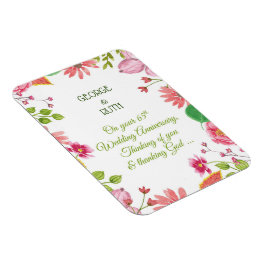 Religiösa 65e Bröllop-årsdagen Magnet