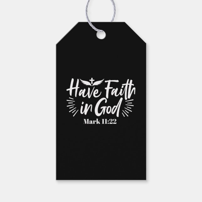 Religiösa Art: Ha tilltro till guds skriptutformni Presentetikett (Framsidan)