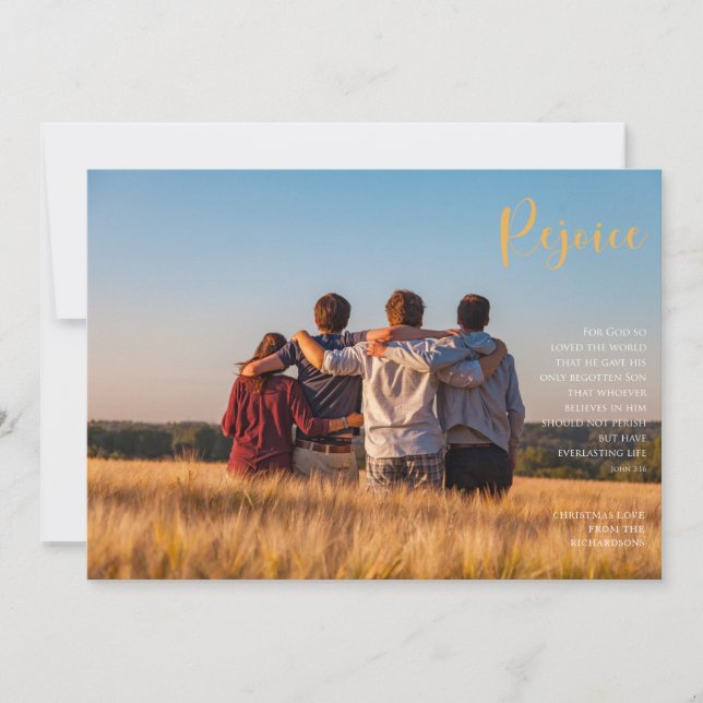 Religiösa av Helgdag för rejon-fotokort (Framsida)