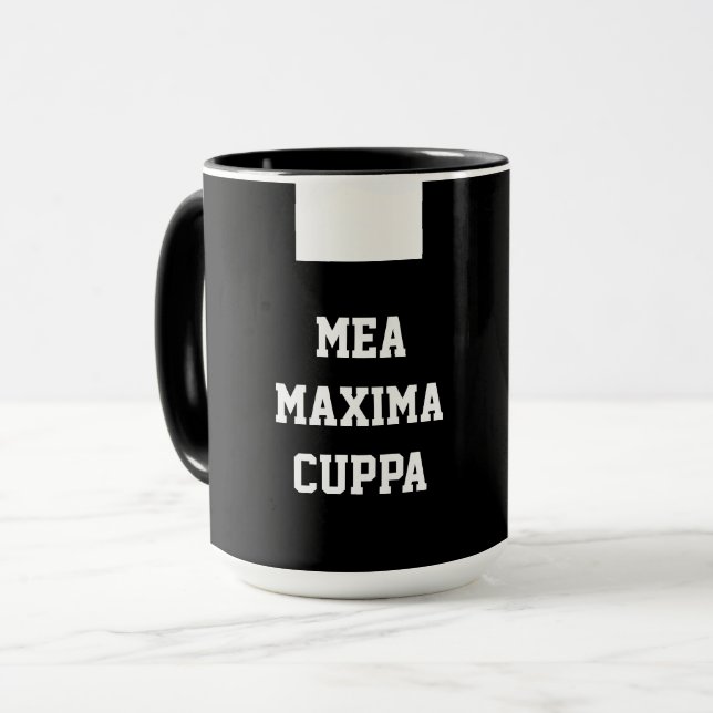 Religiösa av katolska prästprästen Black Clergy Co Mugg (Framsida vänster)