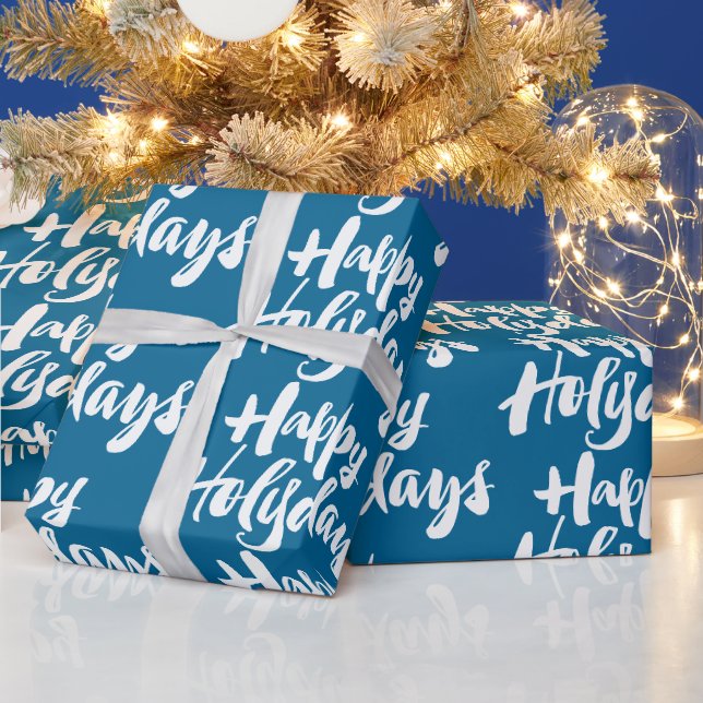 Religiösa Behåll Glad helg Heliga Days Blue Presentpapper (Helgdagar)