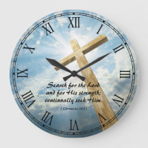 Religiösa Bible Quote Verse Personalizable Clock