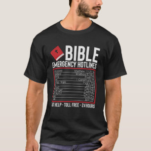 Religiösa Bibliska hotlines T Shirt