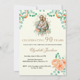 Religiösa Birthday Eucalyptus St. Joseph Inbjudningar