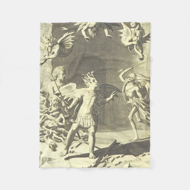 religiösa bisarra 2 fleecefilt (Framsidan)