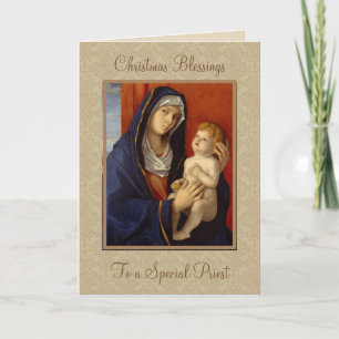 Religiösa Blated Virgin Mary Jesus Child Helgkort