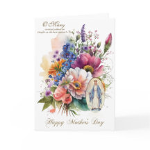 Religiösa Blommigt Mors dag Prayer