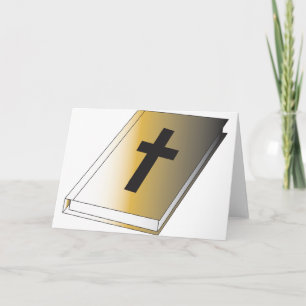 Religiösa Bok-hälsningskort Kort