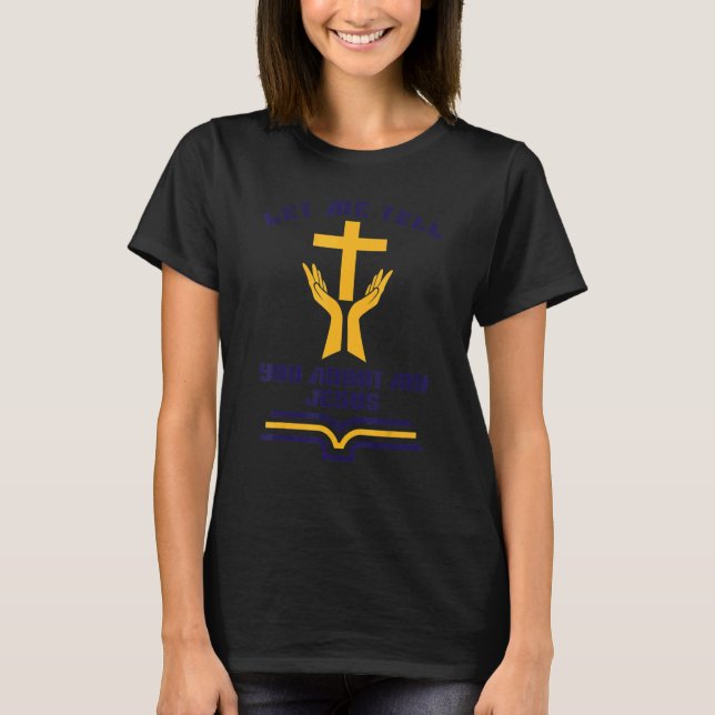 Religiösa: "Bout My Jesus Christian" T Shirt (Framsida)