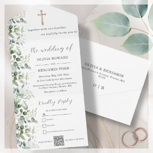 Religiösa Bröllop Eucalyptus QR-kod