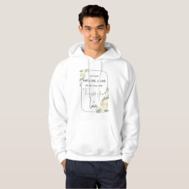 Religiösa Bröllop: Faith Hope Kärlek Hoodie