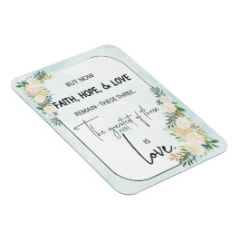 Religiösa Bröllop: Faith Hope Kärlek Magnet